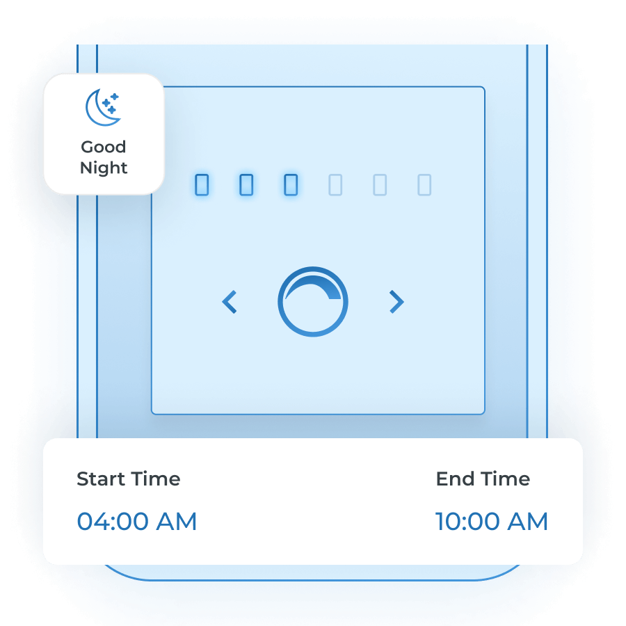 Good Night scene with MTronic Smart Dimmer